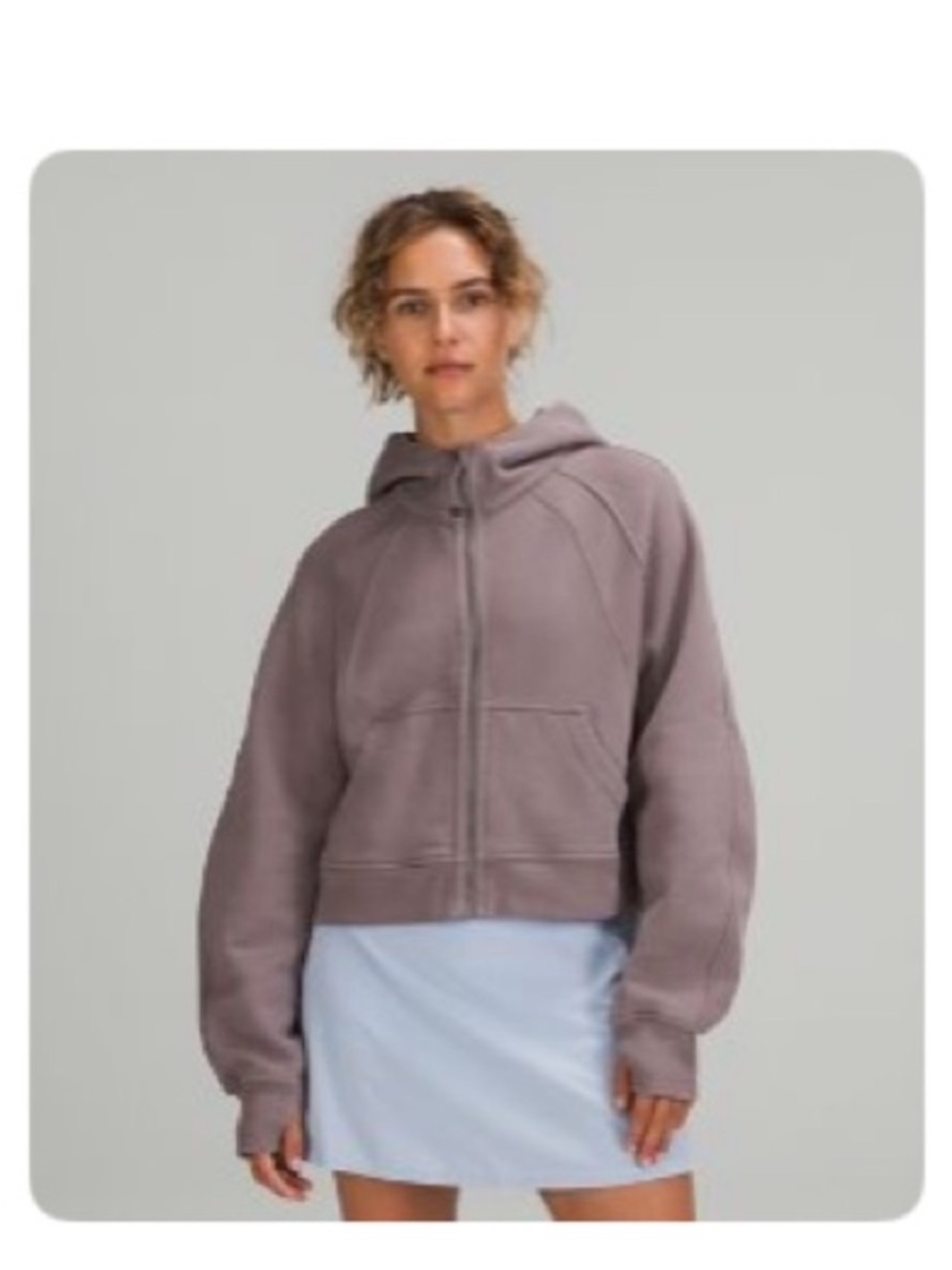Lululemon Purple/Grey Zip-Up Hooded Jacket XS/S